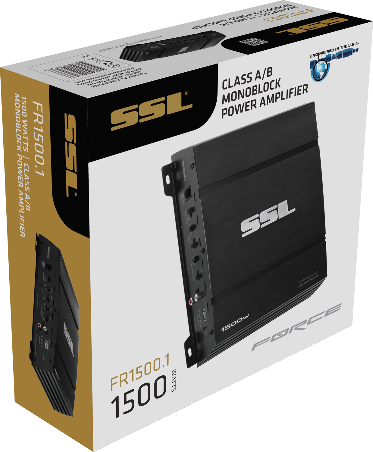 SOUNDSTORM 1500W Monoblock FORCE SERIES Class AB Car AmplifierFR1500.1